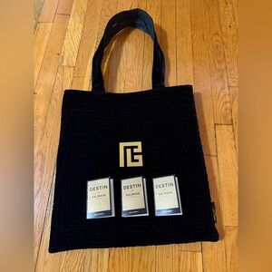 Balmain Tote Bag and Perfume
